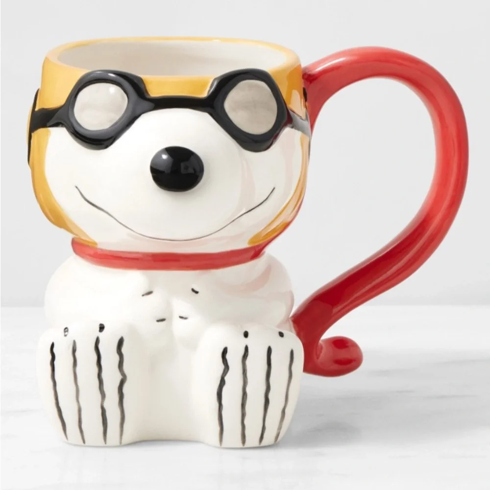 NEW 1 each Williams Sonoma PEANUTS Charlie Brown Snoopy Halloween Mug 15 OZ